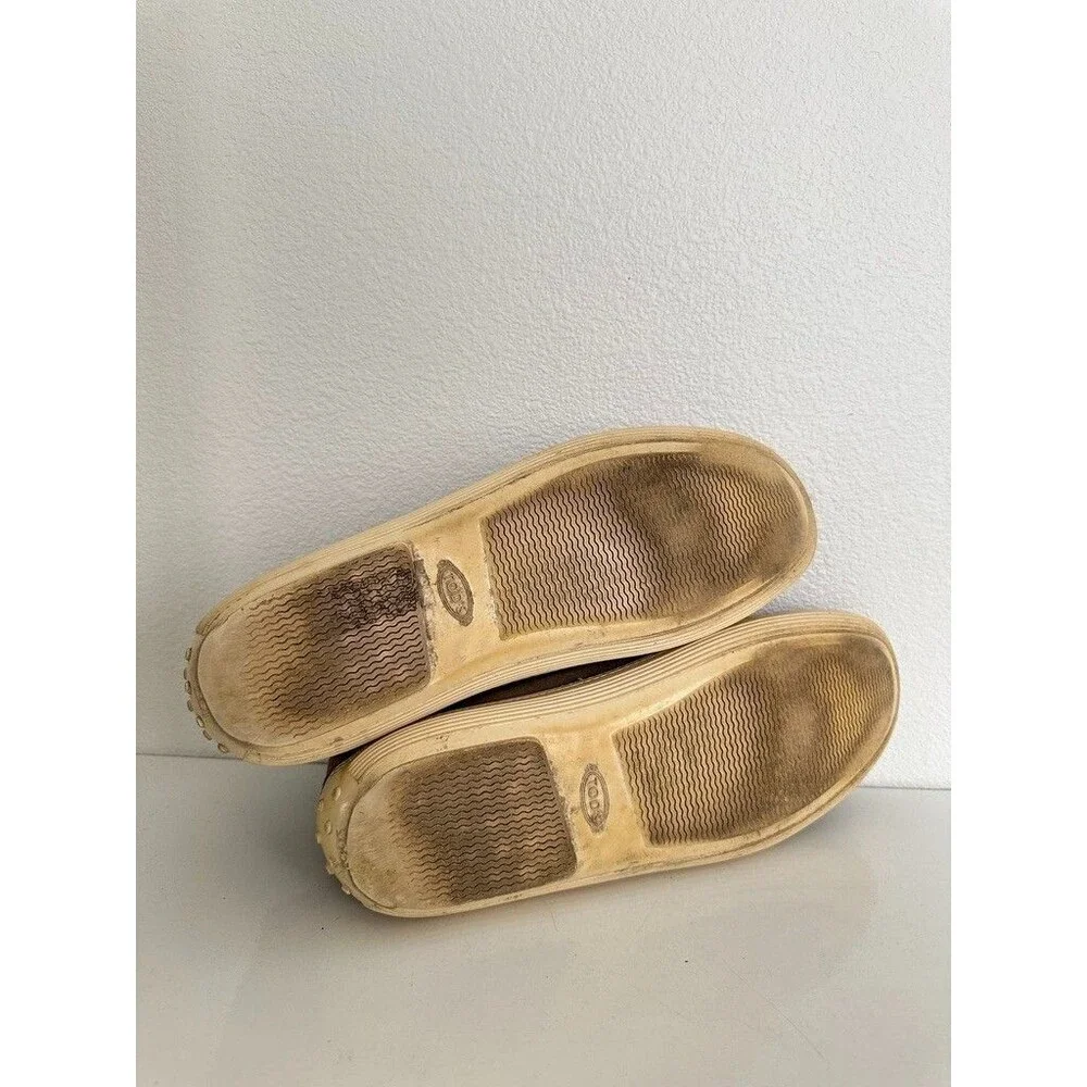Tod's Suede Chukka Boot Sneaker Desert Tan Lace Up Leather Italy Men's Size 10.5